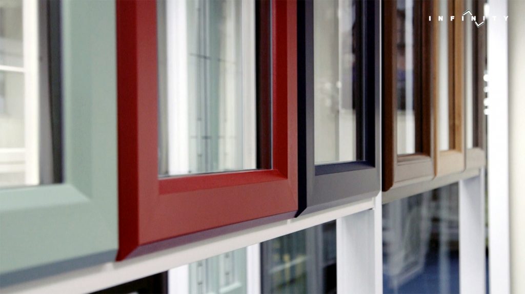 Coloured PVCu Window Frame