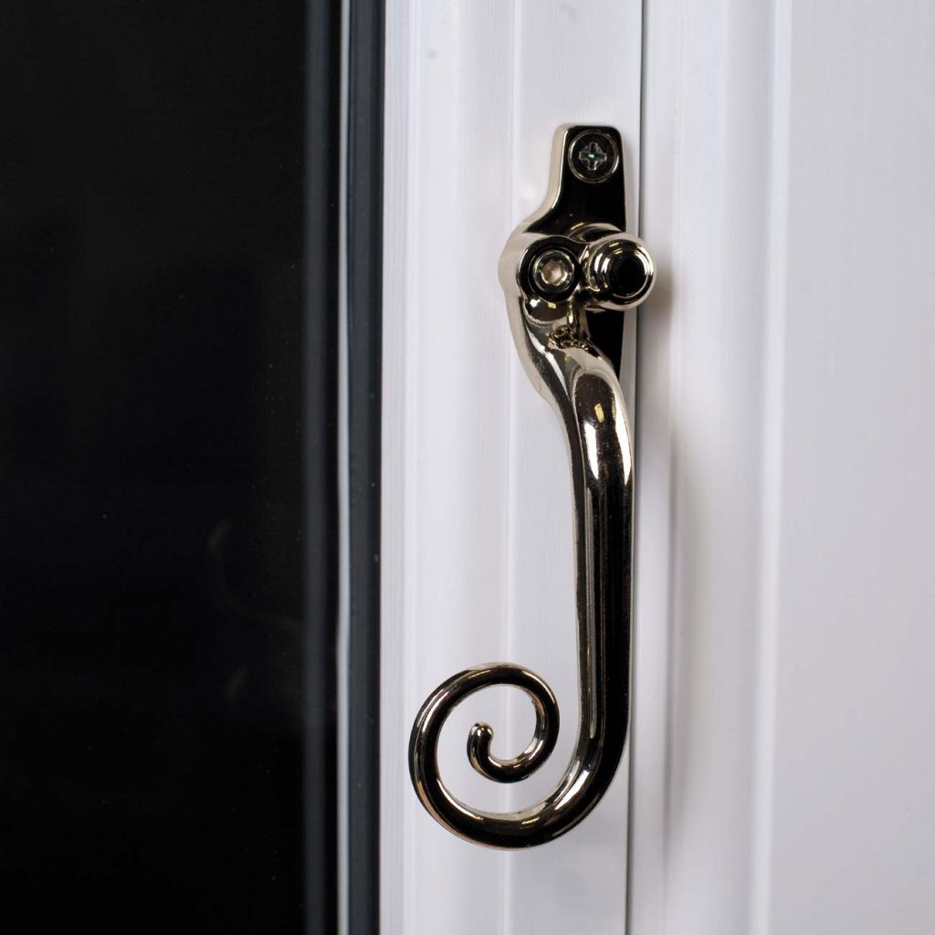 Monkey tail handle and secure locking system