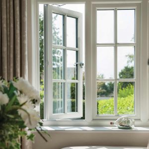 white window installed on a more traditional property