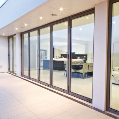 Premium aluminium bifolding door installed for modern new-build project