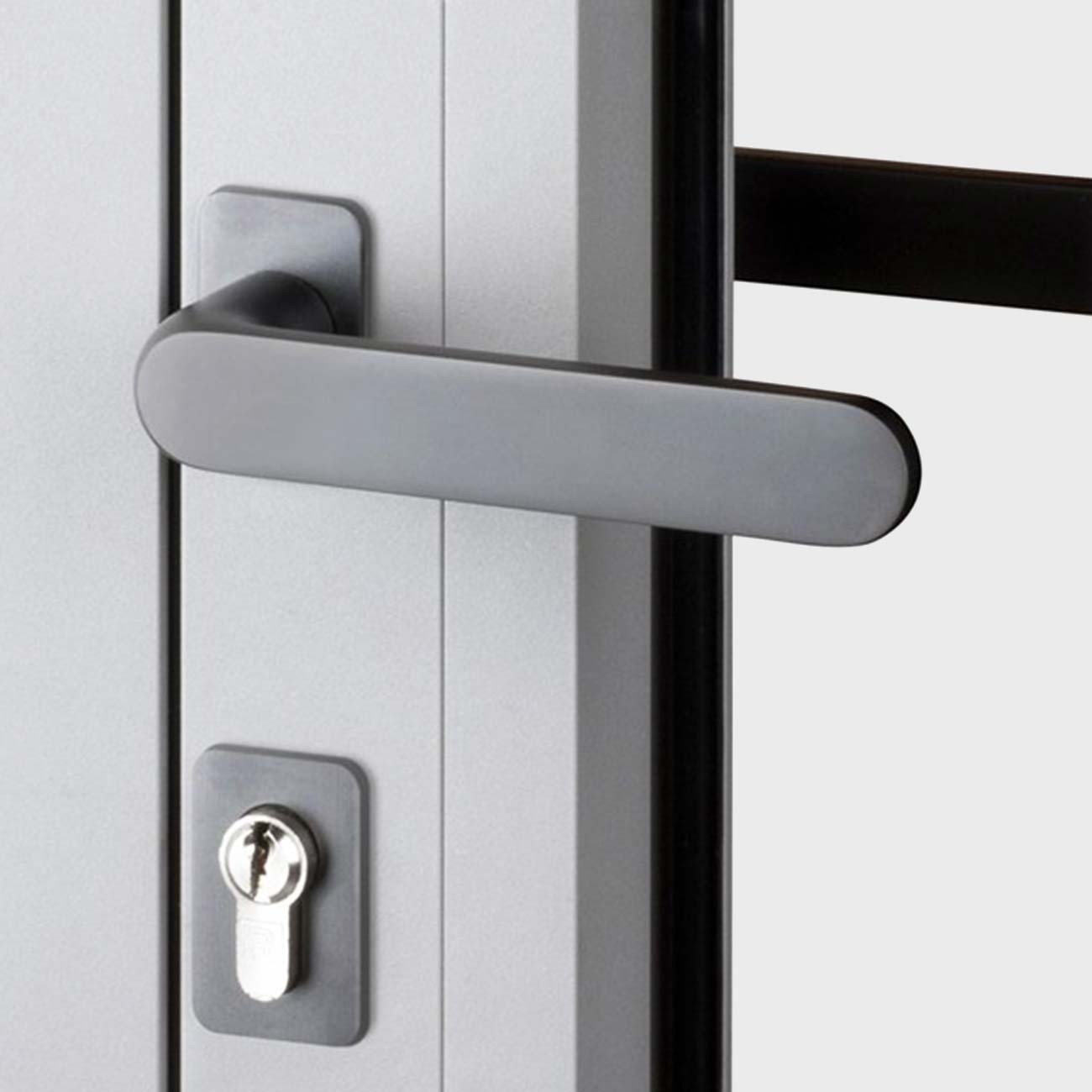 One of the secure locking systems used in our aluminium bifold doors