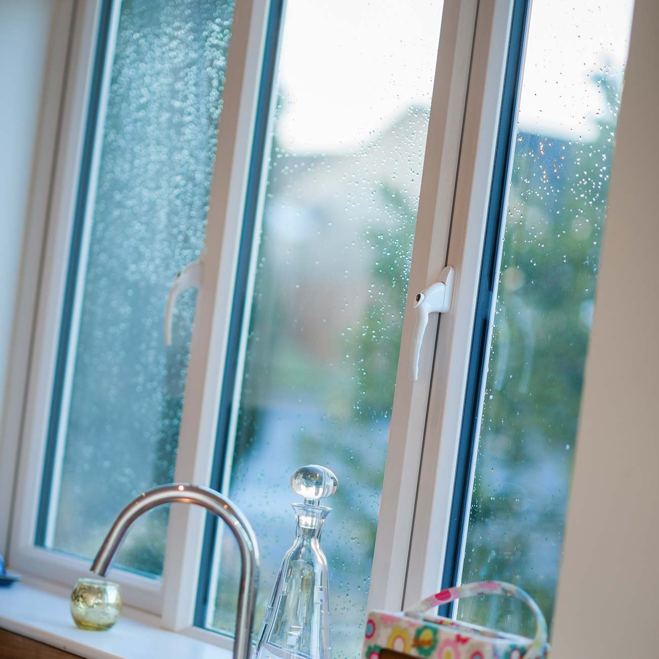 White uPVC Deceuninck window