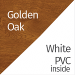 Golden Oak / White inside