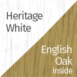 Heritage White / English Oak inside