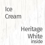 Ice Cream / Heritage White inside