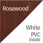 Rosewood / White inside