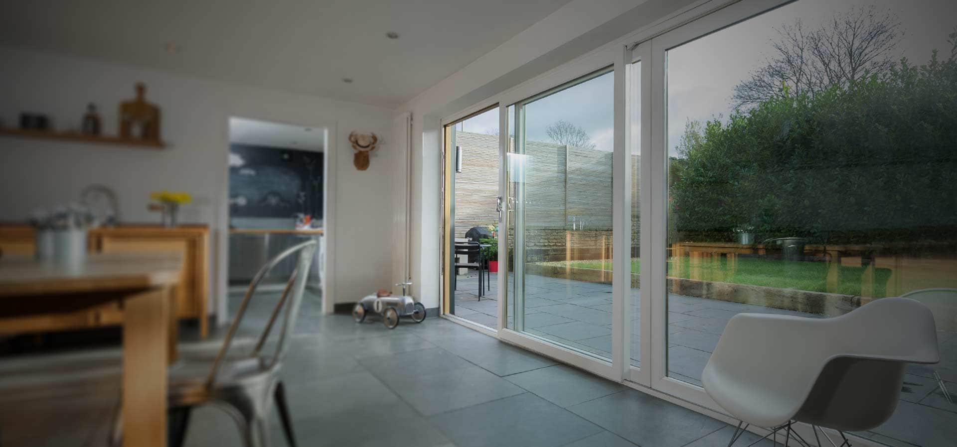 uPVC sliding patio door manufactured using the Deceuninck Slider24 window profile