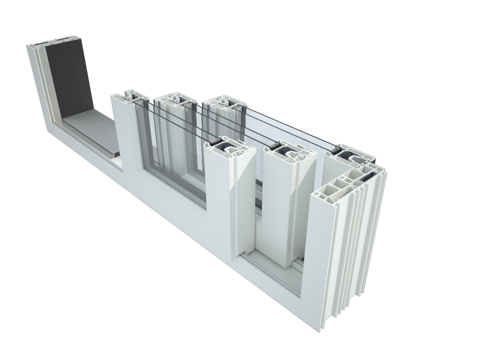 Deceuninck Triple Track Patio Door 1