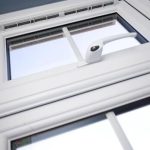 White uPVC window with a trickle vent