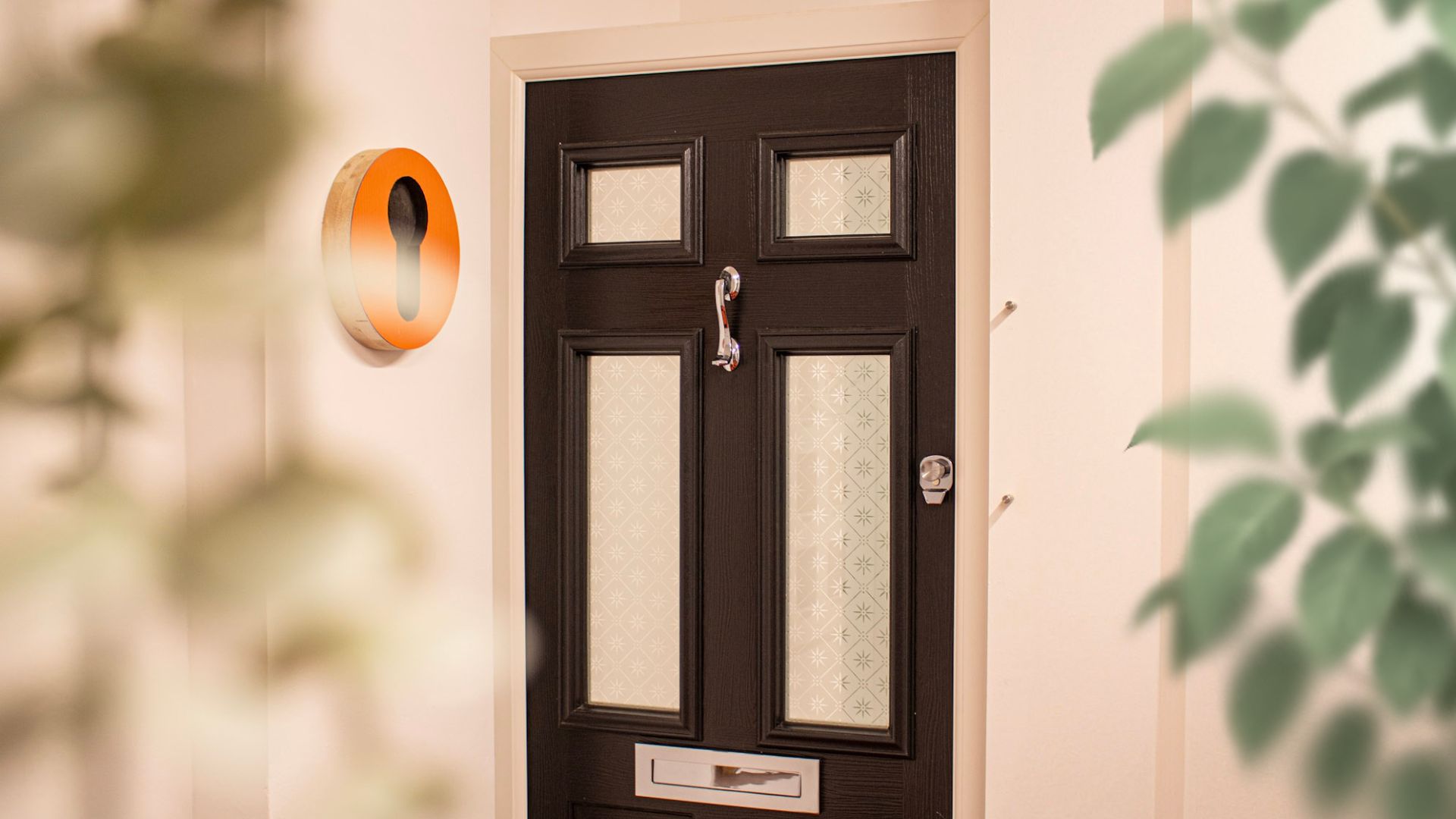 Black Comp Door composite entrance door in Comp Door Showrool