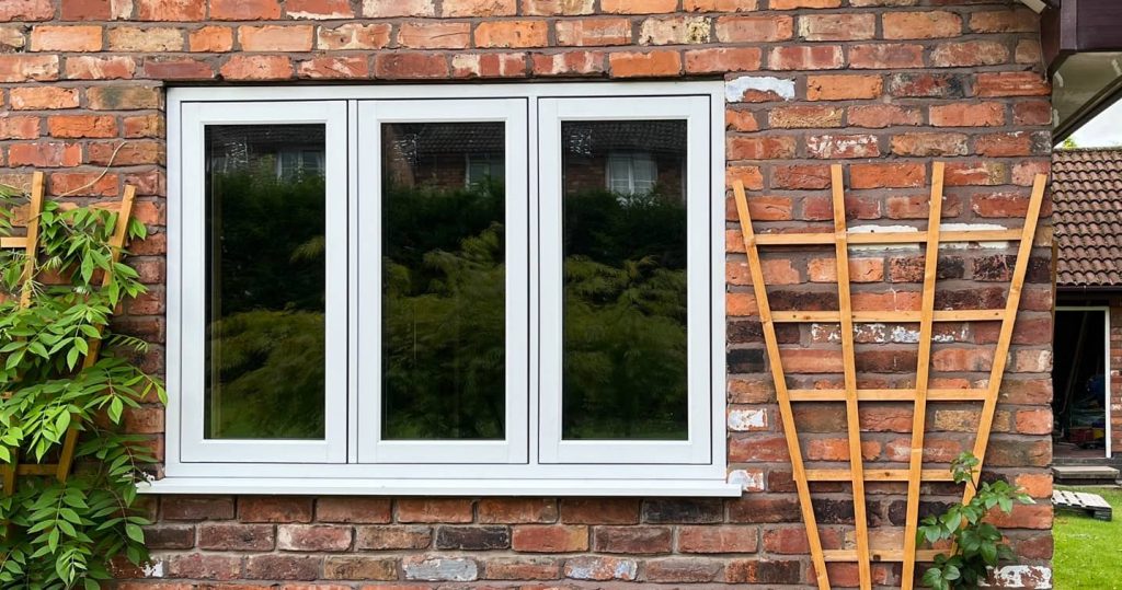 Chalk White R7 windows manufactured by Dekko Windows and installed by Fine Dimensions 
